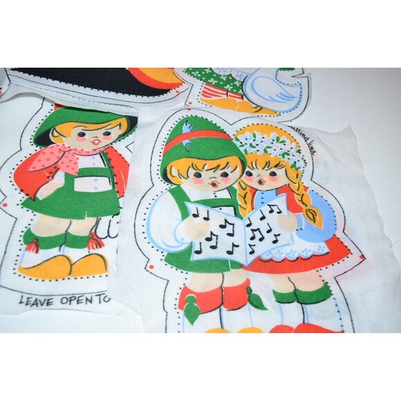 Vtg CUT & SEW Fabric Panels CUT  See Photos circus cute children etc... - Picture 6 of 9